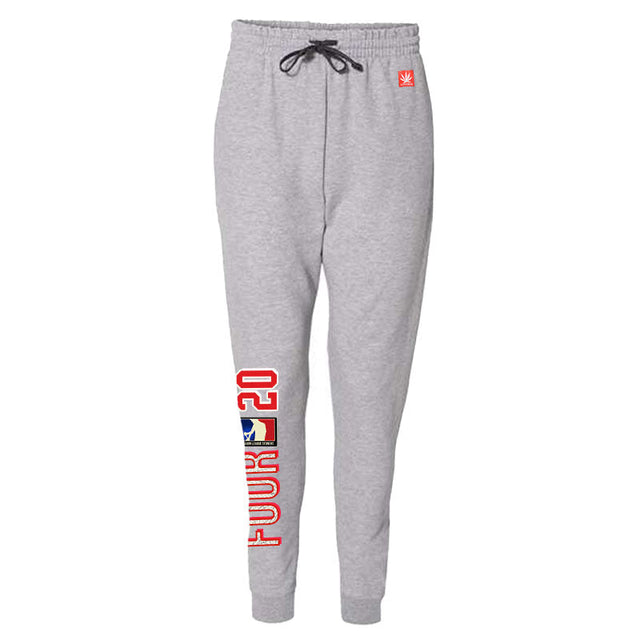 StonerDays Mls All-stars Four20 Grey Jogger front view on seamless white background