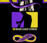 StonerDays Mls Mamba Men's Tank in purple and yellow with cotton material, front view