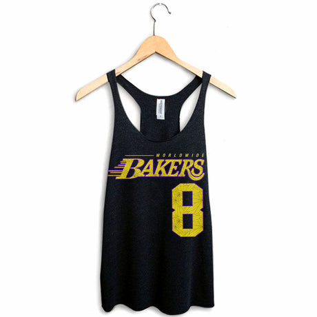 StonerDays Mls Mamba Racerback tank top for women, size options available, front view on hanger