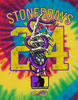 StonerDays MLS Mamba Tie Dye T-shirt with vibrant colors and Sherlock design