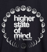 StonerDays Moon Phases Crop Top Hoodie, close-up of moon graphics and slogan