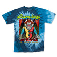 StonerDays Mr. Toker Joker Blue Tie Dye T-Shirt, Front View on White Background