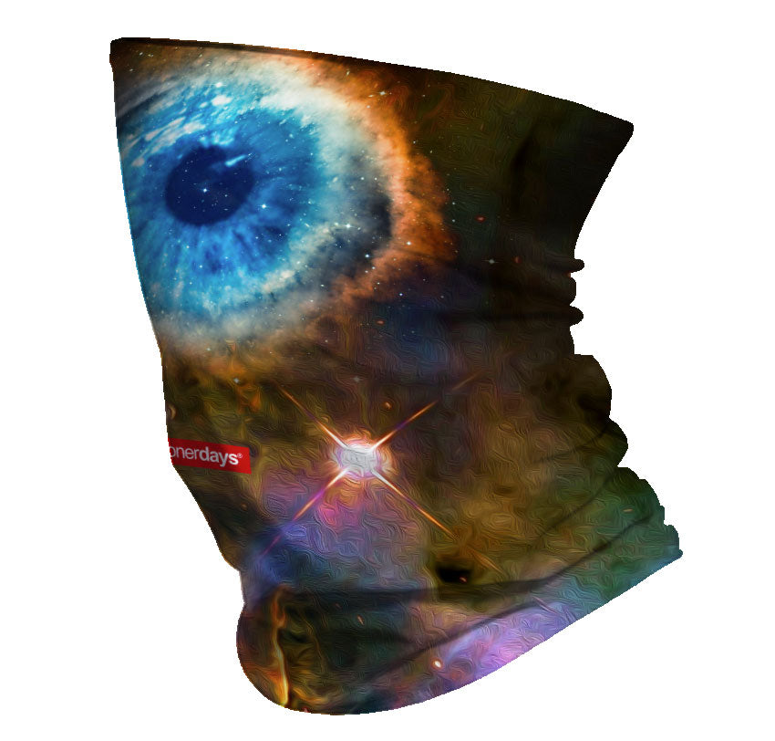 StonerDays Nebula Eye Neck Gaiter featuring cosmic eye design, made of polyester, versatile wear