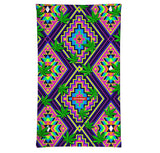 StonerDays Neon Aztec Leaves Neck Gaiter with UV Reactive Pattern, Front View