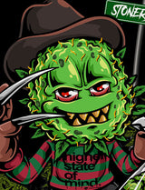 StonerDays Nuggy Krueger T-Shirt in green with bold graphic print, available in multiple sizes