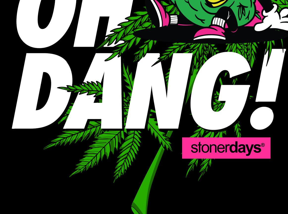 StonerDays 'Oh Dang!' Men's Tank Top in Black with Bold Graphic Print, Size Options Available