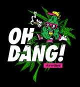 StonerDays 'Oh Dang!' Men's Tank Top in Black with Vibrant Graphic Print, Size Options Available