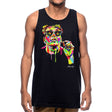 StonerDays Pop Art Brian Tank top in black, featuring vibrant graphic print, available in S to XXL
