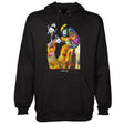 StonerDays Pop Art Jack Hoodie in black, featuring vibrant pop art print, cozy cotton blend, front view.