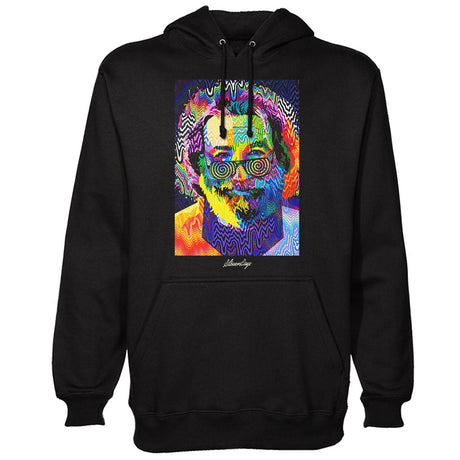 StonerDays Pop Art Jerry Hoodie in black, featuring vibrant graphic print, available in S to XXXL