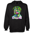 StonerDays Pop Art Pac Hoodie in black, featuring vibrant pop art design, available in S to XXXL