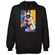StonerDays Pop Art Snoop Hoodie in black, front view, available in multiple sizes