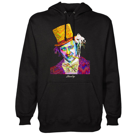 StonerDays Pop Art Willy Hoodie in black with vibrant graphic, available in S to 3XL