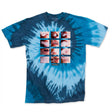 StonerDays Puff Puff Passion Tie Dye Tee in blue, front view on a white background