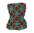 StonerDays Rad Pattern Neck Gaiter with vibrant geometric design, made of polyester, front view