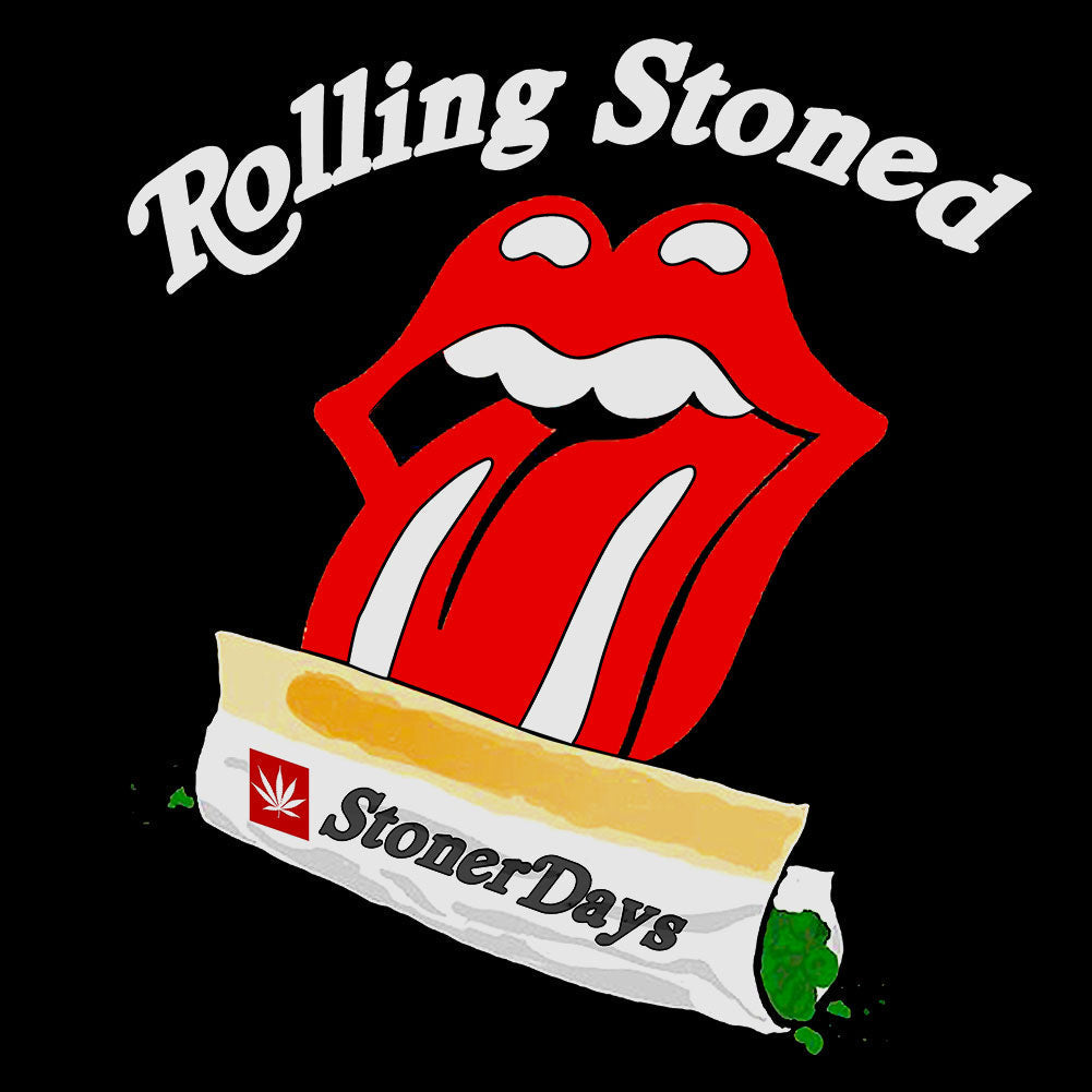 StonerDays Rolling Stoned Long Sleeve Shirt Graphic with Tongue and Joint