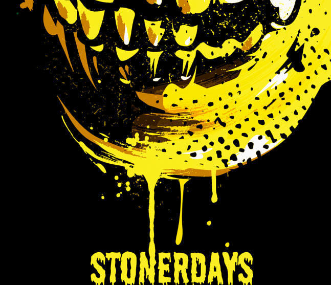 StonerDays men's t-shirt with 'Silence Of The Dabs' design, extra-large size, on black background