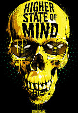 StonerDays Silence Of The Dabs Long Sleeve shirt featuring a yellow skull design on black