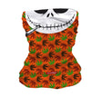 StonerDays Skellington Neck Gaiter with cannabis leaf pattern and skeleton smile, one size fits all