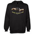 StonerDays Social Distance Club Hoodie in black, front view on white background, available in various sizes