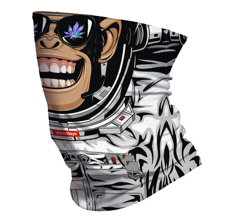 StonerDays Space Monkey Neck Gaiter with Blunt Design, Polyester, Front View