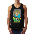 StonerDays Men's Cotton Tank Top with 'Stoned Again' Graphic, Front View on Model