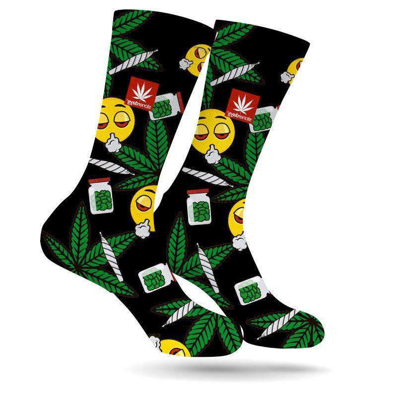 pothead socks StonerDays StonerDays Emoji Weed Socks – DankGeek