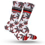 StonerDays Tampa Bay Marijuana-themed Socks in Red and Grey for Men and Women