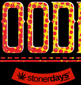 StonerDays Four Twenty Hoodie Crop Top in Green with Bold 420 Print, Women's Cotton Apparel