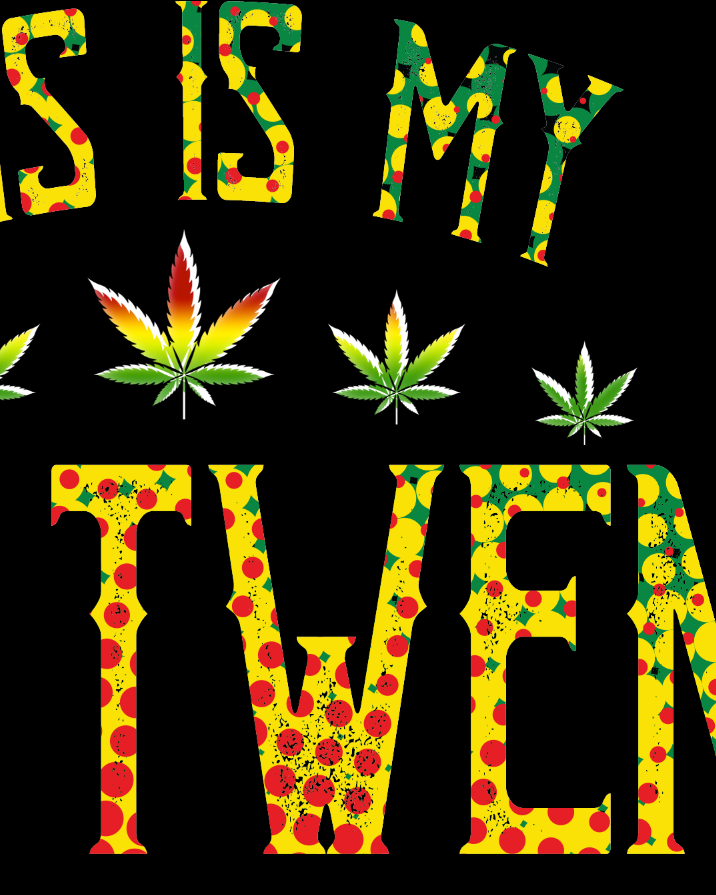 StonerDays 'This Is My Four Twenty' Tank Top, vibrant green with cannabis leaf design