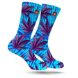 TIE DYE PURPS CREW WEED SOCKS