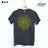 StonerDays Together We Are One Hemp Tee in Smoke Grey with Psychedelic Yellow Print, Front View