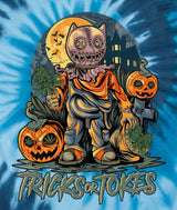 StonerDays Trick Or Tokes Tie Dye T-Shirt, Men's 2X Large, Vibrant Cotton Apparel