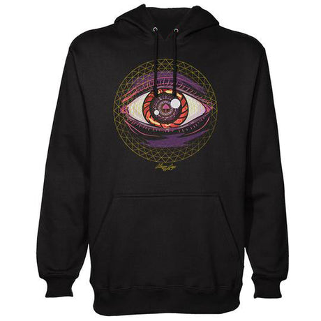 StonerDays Trippin Ball-z Hoodie with Psychedelic Eye Design, Men's Cotton Sweatshirt
