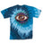 StonerDays Trippin Ball-z Tie Dye Tee with vibrant blue and purple pattern, front view on white background