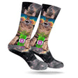 TRIPPY KITTY WEED SOCKS