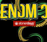 StonerDays Venom OG Hoodie graphic close-up with bold snake design on black background