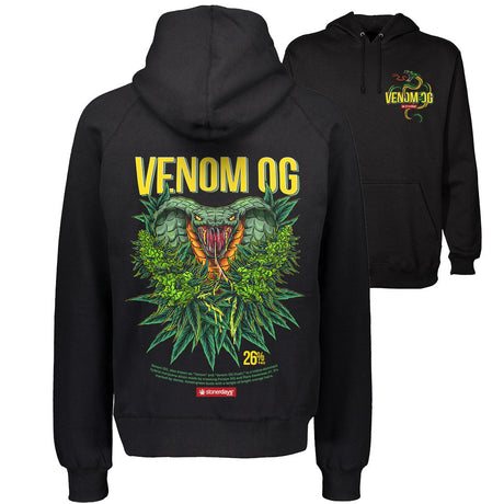 StonerDays Venom Og Men's Hoodie with graphic print, available in sizes S to 3XL