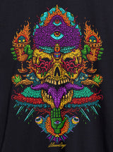 StonerDays Voodoo Vulcan God of Fire Tee, vibrant graphic on black cotton, size options available