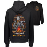 StonerDays Wake N Bake Men's Cotton Hoodie with graphic print, front and side view