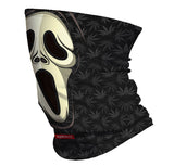 StonerDays Wazzzup Halloweed Gaiter with Scream Mask Design in Gray Polyester