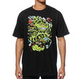 StonerDays Wonderland Men's Shirt in black, sizes S-3XL, front view on white background