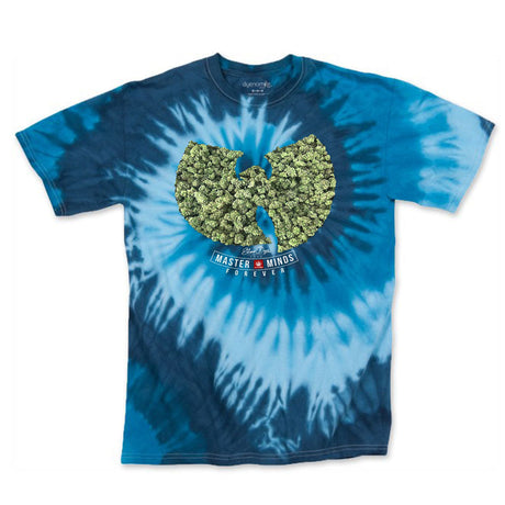 StonerDays Wu Tang Blue Tie Dye T-Shirt with Cotton Material - Front View
