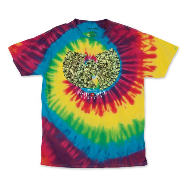 T-Shirt Wu-Tang Clan – Logo ANTFW, Dip Dye Bleu, 100% Coton, Taille Unisexe S à XXL