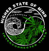 StonerDays Yin Yang Women's Racerback featuring a cannabis leaf and wave design