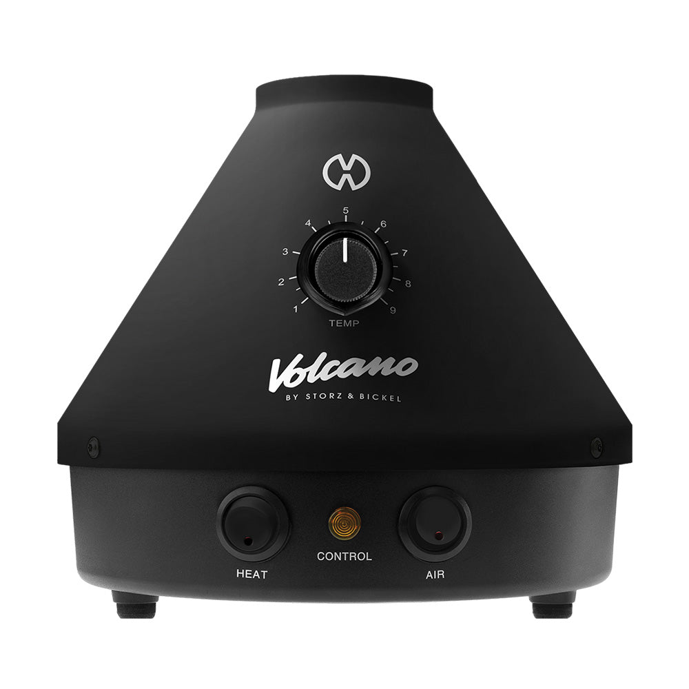 Storz & Bickel Volcano Classic Vaporizer in Onyx, front view, with precision temperature control