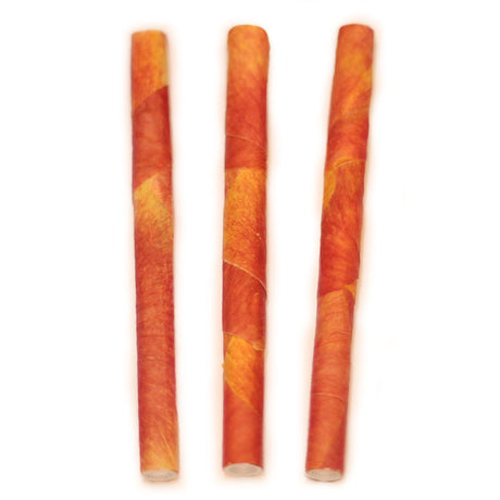 Cali Sunset Rose Petal Slim Blunts by PETALS, 3-Pack, Top View on White Background