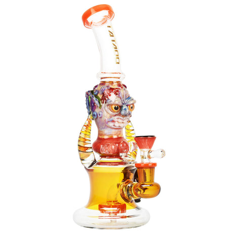 Tataoo Glass Monster Bong with Showerhead Perc, Beaker Design, 10.5" - Front View
