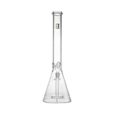 Hemper Beast Bong 12" in clear borosilicate glass, bubble design, front view on white background