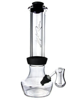 High Rise Gravity Bong by HighRise with clear borosilicate glass and silicone, front view